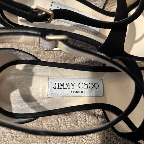 Jimmy Choo suede black heels size 39 - Picture 2 of 6